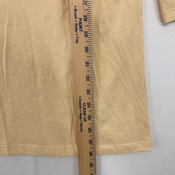 Stephanie B size Large Light Orange Cowl Neck Ultra Soft Pima Cotton Top - Picture 6 of 9